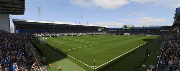Fratton Park stadium used by Portsmouth in FC 26 Career Mode