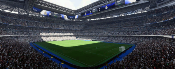 Estadio Santiago Bernabéu stadium used by Real Madrid in FC 26 Career Mode