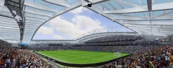 American Express Stadium stadium used by Brighton & Hove Albion in FC 26 Career Mode