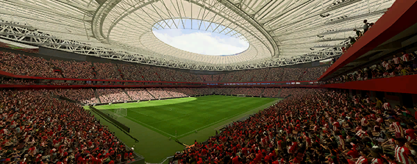Estadio San Mamés stadium used by Athletic Club de Bilbao in FC 26 Career Mode