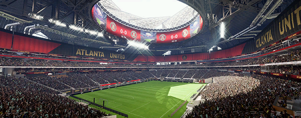 Mercedes-Benz Stadium (Atlanta) stadium used by Atlanta United FC in FC 26 Career Mode