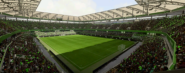 Volkswagen Arena stadium used by VfL Wolfsburg in FC 26 Career Mode