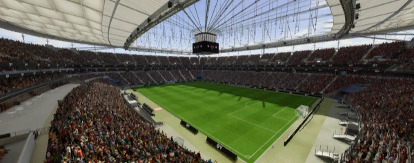 Deutsche Bank Park stadium used by Eintracht Frankfurt in FC 26 Career Mode