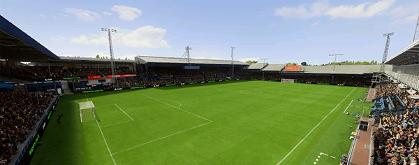 Kenilworth Road stadium used by Luton Town in FC 26 Career Mode