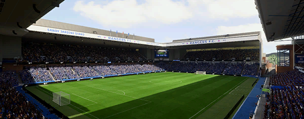 Ibrox Stadium stadium used by Rangers in FC 26 Career Mode